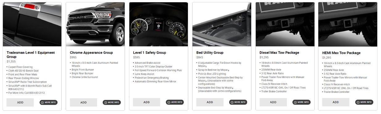 Decide which packages you want